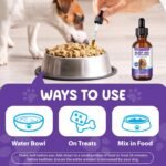 Melatonin for Dogs & Cats - Natural Sleep Support & Calming Aid with Ashwagandha & L-Theanine - Bacon Flavour Liquid Drops for Relaxation, Travel & Noise Stress - 60ml - Image 5