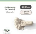 Double Wood Magnesium L Threonate Supplement | 120 Capsules (30 Servings) High Strength Magnesium L Threonate (4 per Serving) 2000mg - Image 4