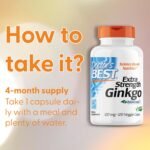 Doctor's Best, Extra Strength Ginkgo, 120mg, 120 Vegan Capsules, Vegetable, Gluten-Free, SOYA-Free, Vegetarian - Image 4