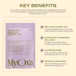 MyOva Hormonal Balance Tea - Infused with Ceylon Cinnamon - Enriched with Vitamin B6 - Ginger & Ashwagandha Blend - Supports PCOS Management - Soothing Sleep Aid - 240g - Image 4