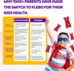 Flebo Kids Multivitamin Gummies (3-12 Years) - Kids Vitamins Gummies (30) - Vitamin A,B6,B12,C,D and E - Chewable Childrens Vitamins for Immunity, Bone Health & Energy Support - Strawberry Flavour - Image 4