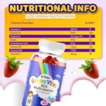 Flebo Kids Multivitamin Gummies (3-12 Years) - Kids Vitamins Gummies (30) - Vitamin A,B6,B12,C,D and E - Chewable Childrens Vitamins for Immunity, Bone Health & Energy Support - Strawberry Flavour - Image 5