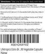 Estro Broccoli Complex - Estrogen Balance Supplement - 500mg Broccoli and Calcium D-Glucarate - 90 Vegetable Capsules - Image 3