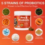 Probiotics for Dogs, Dog Probiotics for Gut Health, 120 Soft Chew Dog Probiotic Tablets, Digestion & Defecation Support with Pumpkin for Sensitive Stomachs, Diarrhoea, Anti-Scooting & Stool Quality - Image 4