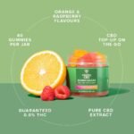 Vitality CBD Gummy Bears, 5mg of cannabidiol per Gummy, 40 Gummies, Raspberry and Orange Flavours, NO THC - Image 4
