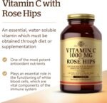 Solgar Vitamin C 1000 mg with Rose Hips Tablets - Pack of 250 - Supports Immunity - For Tiredness and Fatigue - Collagen Formation Support - Vegan - Image 4
