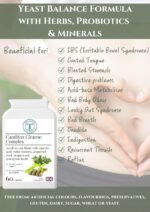 Canditox Cleanse Complex - Yeast Balance & Detox - Lactobacillus, Bifidobacterium, Oregano, Grapefruit Seed Extract, Caprylic Acid - 60 Capsules - Image 3