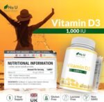 Vitamin D 1000IU - 365 Softgels Capsules - 1 a Day - 1 Year Supply - High Strength Vitamin D Supplement - Cholecalciferol VIT D3 - Made in The UK - Nu U Nutrition - Image 3