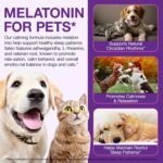 Melatonin for Dogs, Pet Melatonin 60ml, Dog Anxiety Relief, Liquid melatonin Supports Relaxation Dogs & Cat, Helps with Noise, Fireworks, Separation Anxiety & Travel - Image 6