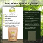 Biotiva Green Super Grass Powder Organic 400g - Barley Grass & Wheat Grass Powder - Ideal in muesli, Yoghurt, Smoothies and juices - Certified and Controlled in Germany - Image 3