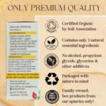 Organic Propolis Spray with Vitamin C from Rosehip - Alcohol-Free Pure Natural Raw Bee Propolis Liquid Extract for Sore Throat, Skin Care, Immunity Support Supplement | Kids & Adults (30ml) - Image 5