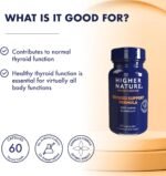 Higher Nature - Thyroid Support Formula - with Iodine & Selenium - Thyroid Support Supplement - Vegetarian & Vegan - 60 Capsules - Image 3