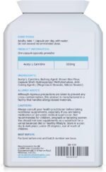 Acetyl-L-Carnitine 500mg 90 Capsules - High-Strength ALCAR with no D-carnitine - Made in The UK - Suitable for Vegans - Image 3