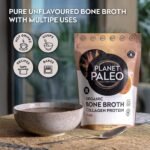 Bone Broth Powder (225g, 25 Servings) | Pure, Unflavoured | Organic, Grass Fed, High Protein, Versatile & Nutrient-Dense - Tissue Recovery, Gut Health, Hair, Skin and Nails - Image 3