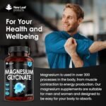 Magnesium Glycinate - 360 High Strength Capsules Pure Magnesium - 1040mg Providing 208mg Elemental Per Serving - Bones, Muscle Health, Vegan, UK Made - Image 4