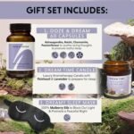 Sweet Dreams Gift Set – Thoughtful Present for Better Sleep, Natural Sleep Supplement, Aromatherapy Candle and Silk Sleep Mask, Gift for Relaxation & Wellness - Image 4
