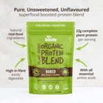BodyMe Organic Vegan Protein Powder Blend | Raw Cacao | Gluten Free | Unsweetened Plant-Based Protein | Clean Organic High Protein Supplement | No Sugar | Dairy-Free | 1kg - Image 3