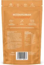 MEDAHUMAN® Recover | Lions Mane Powder & Mushroom Powder (30 Servings) | Superblend Lions Mane Supplement with Vitamin B Complex, Zinc, Turmeric & Ginger | Orange Flavour - Image 7