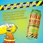 TOXIC WASTE Watermelon Energy Drink – 12 x 500ml Cans, Juicy Sparkling Fizz with Bold Flavour, Multipack for Gaming, Study, Parties, Road Trips and Fun Sharing - Image 3