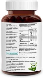BIOVITALIA Aloe Vera Extract Capsule for Men & Women | Dietary Supplement | Support Immune System | Supports Healthy Digestion - 60 Veg Capsules - Image 3