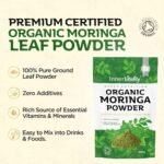 Organic Moringa Powder, Award Winning Premium Pure Leaf Powder Rich in Essential Vitamins & Minerals by Inner Vitality - Image 3
