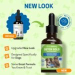 Pet Wellbeing Detox Gold for Dogs - Gentle Detoxification & Elimination Support, Immune System Care, Nettle, Blessed Thistle, Burdock root - Veterinarian-Formulated Herbal Supplement 2 oz (59 ml) - Image 3
