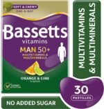 Bassetts Vitamins Man 50+ Multivitamins & Multiminerals Orange & Lime Flavour 30 Gummy Pastilles - Image 3