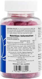 NaturesPlus Gummies Magnesium Citrate - Magnesium Gummies, Raspberry Flavour - Energy, Relaxation and Bone Health - Vegan, Gluten Free - 75 Gummies - Image 3
