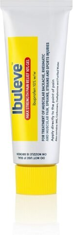 Ibuleve Max Strength Pain Relief 10% Ibuprofen Gel, Maximum Anti-Inflammatory Relief for Joint Pain, Sprains, Backache, Muscular Pains and Sports Injuries, 50 g - Image 3