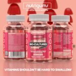 Bio-Cultures Microbiome Complex Gummy | 12 Multi-Strain Probiotics 1 Billion CFU | Acidophilus & Bifidobacterium | Strawberry Flavour | 60 Vegan Gummies | Support Wellbeing & Gut Heath by NUTRIGUMS® - Image 4