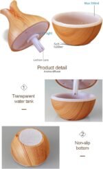 Aromatherapy Mist Diffuser - Rechargeable Humidifier, Air Enhancer | Compact LED Unit with Fine Mist Output to Elevate Mood During Meditation , - Image 7