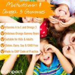 Nutripact Kids Multivitamin & Omega 3 Gummies | Ages 2+ | 30 Orange Flavour Chewable Sugar Free Gummies | with Vitamins A, B C, D, E, | DHA & EPA | Supports Immunity, Brain, Energy, Vision & Growth - Image 4