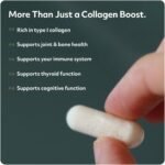 Marine Collagen, Science-Backed Collagen Supplement, Type 1 Collagen Peptides, Enhanced with Vitamin C, Zinc & Selenium, Healthy Skin, Hair & Nails, 60 Capsules - Protein Works - Image 3