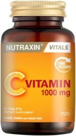 Nutraxin Vitamin C Tablets, 1000mg - Time-Release Formula for Immune Support with Rosa Canina & Citrus Bioflavonoids - Non-GMO, Gluten-Free, No Additives - 30 Tablets for Daily Health & Wellness - Image 3