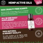 C&G PETS | PET HEMP JOINT OIL SUPPLEMENT 100ML | 100% NATURAL INGREDIENTS COLD PRESSED HEMP SEED OIL & TURMERIC BLEND | GREAT FOR ITCHY DOG SKIN CAT ANXIETY AND STRESS | SUPPORT OUTSTANDING COAT SHINE - Image 4