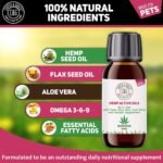C&G PETS | PET HEMP JOINT OIL SUPPLEMENT 100ML | 100% NATURAL INGREDIENTS COLD PRESSED HEMP SEED OIL & TURMERIC BLEND | GREAT FOR ITCHY DOG SKIN CAT ANXIETY AND STRESS | SUPPORT OUTSTANDING COAT SHINE - Image 10