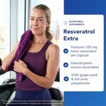 Pure Encapsulations Resveratrol Extra 100mg - Resveratrol with Grape Seed Extract and Red Wine Polyphenols - 60 Capsules - Image 3