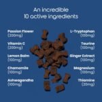 Total Calming Treats for Dogs | Dog Anxiety Relief | Calming Supplement for Dogs | Reduces Anxiety, Stress, Aggression & Barking | Passion Flower, Ashwagandha and L-Tryptophan (90 Treats) - Image 4
