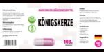 Hepatica Mullein Leaf Extract | 500mg | 180 Vegan Capsules | High Strength Lung & Respiratory Support | Verbascum Thapsus Herbal Supplement - Image 4