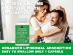 Liposomal Lactase Enzyme 15000FCC | 120 High Strength Lactase Capsules | Enzyme Tablets | Lactose Digestion | Digestive Enzyme Food Supplement - Image 4