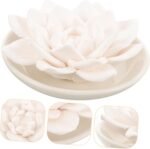 Passive Essential Oil Diffuser Flower Shape Stone Aromatherapy Diffuser for Home Car Air Freshener Relaxing Portable Scented Decor - Image 3