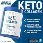 Applied Nutrition Keto Collagen Protein - Keto Protein Powder with MCT, Ketogenic & Paleo Diet, Zero Sugar & Carbs, Healthy Skin, Hair, Nails (Unflavoured) (325g - 25 Servings) - Image 3