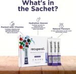Recuperol Rehydration & Recovery Electrolytes Powder Supplement for Dehydration, Replace Electrolytes (Mineral Salts) & fluids, Zinc, Vitamin C, B12, D3, Potassium, Mixed Berry - 6 Sachets - Image 5