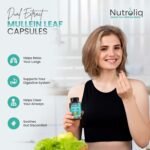 Nutroliq Mullein Leaf 50:1 Extract - Vegan, Non-GMO Digestive Wellness & Sleep Support Supplement, 450mg per Capsule, 60 Capsules (2-Month Supply) - Image 3