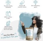 Organic Irish Sea Moss - Raw Seamoss & Sea Moss Gel Base, Wildcrafted Superfood - Rich in Protein, Fiber, 92 Essential Minerals - Vegan, Non-GMO, Organic Sea Moss, Sea Moss Organic Formula - 116g - Image 3