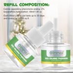Cat Dog Calming Pheromone Diffuser Refill(2 Packs) | 60-Day Plug Ins Refills With 2X48 ML, Home Calming Refill To Help Reduce Anxiety & Stress In Pet,Anxiety Relief Stay Calmer,Safe & Natural (Dog) - Image 3