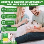 Cat Dog Calming Pheromone Diffuser Refill(2 Packs) | 60-Day Plug Ins Refills With 2X48 ML, Home Calming Refill To Help Reduce Anxiety & Stress In Pet,Anxiety Relief Stay Calmer,Safe & Natural (Dog) - Image 4