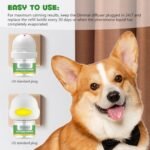 Cat Dog Calming Pheromone Diffuser Refill(2 Packs) | 60-Day Plug Ins Refills With 2X48 ML, Home Calming Refill To Help Reduce Anxiety & Stress In Pet,Anxiety Relief Stay Calmer,Safe & Natural (Dog) - Image 6