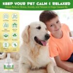 Cat Dog Calming Pheromone Diffuser Refill(2 Packs) | 60-Day Plug Ins Refills With 2X48 ML, Home Calming Refill To Help Reduce Anxiety & Stress In Pet,Anxiety Relief Stay Calmer,Safe & Natural (Dog) - Image 8