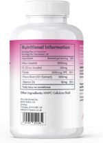 Max Strength Myo-Inositol & D Chiro | All in One PCOS Supplement | 4000MG | 180 Capsules | Hormone Balance for Women | Fertility Supplement for Women | Vegan & Gluten Free - Image 7